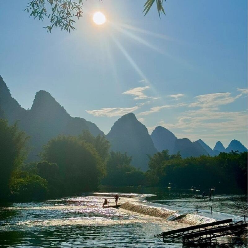 桂林小团旅游阳朔4天3晚跟团游遇龙河竹筏世外桃源龙脊梯田银子岩 图 4