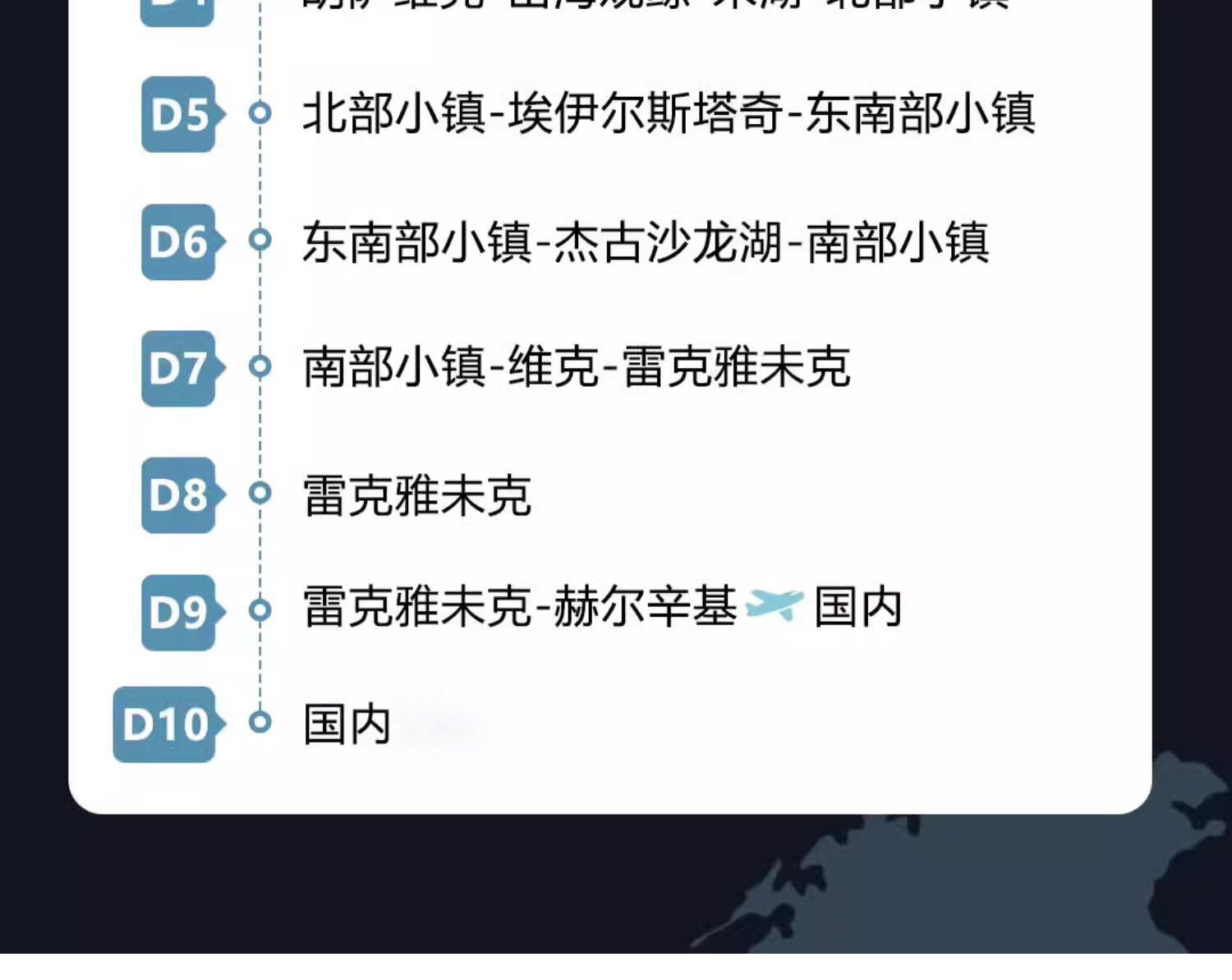定制旅行 冰岛自由行北欧极光冰川环岛包车自驾游5-15天蜜月之旅 行程图 5