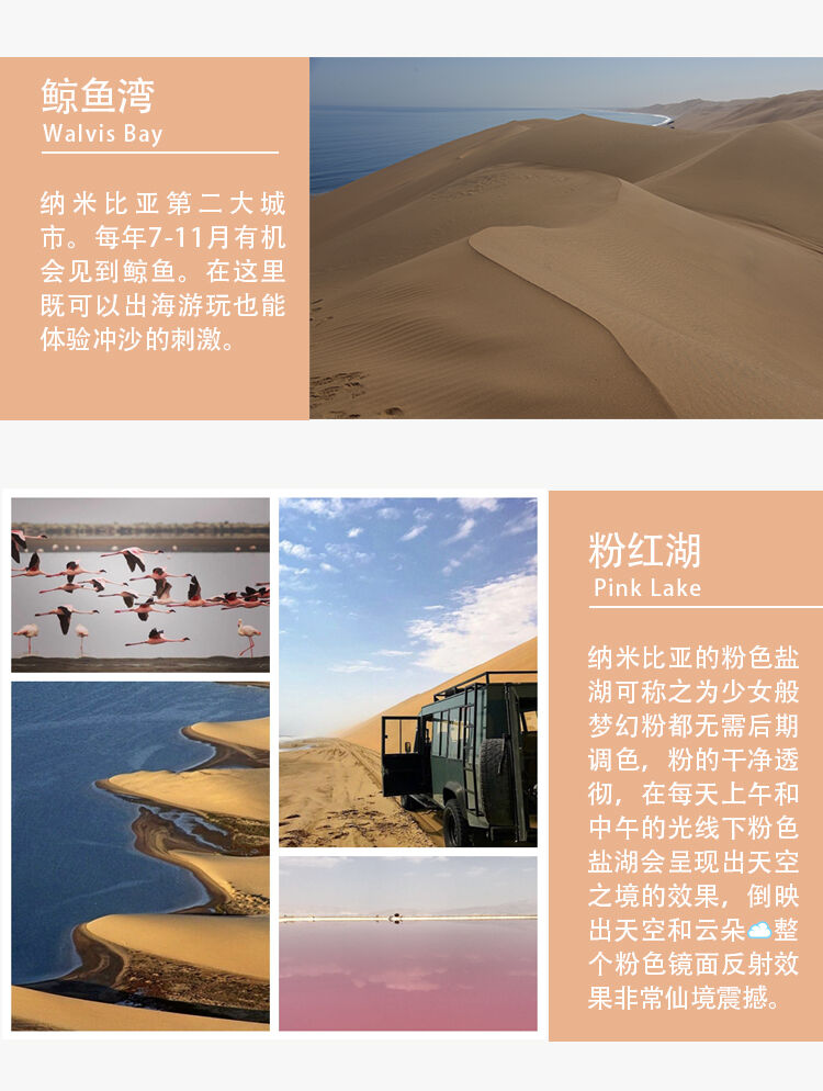 纳米比亚/维多利亚瀑布全景10日9夜 纳米布+埃托沙+大西洋 行程图 8