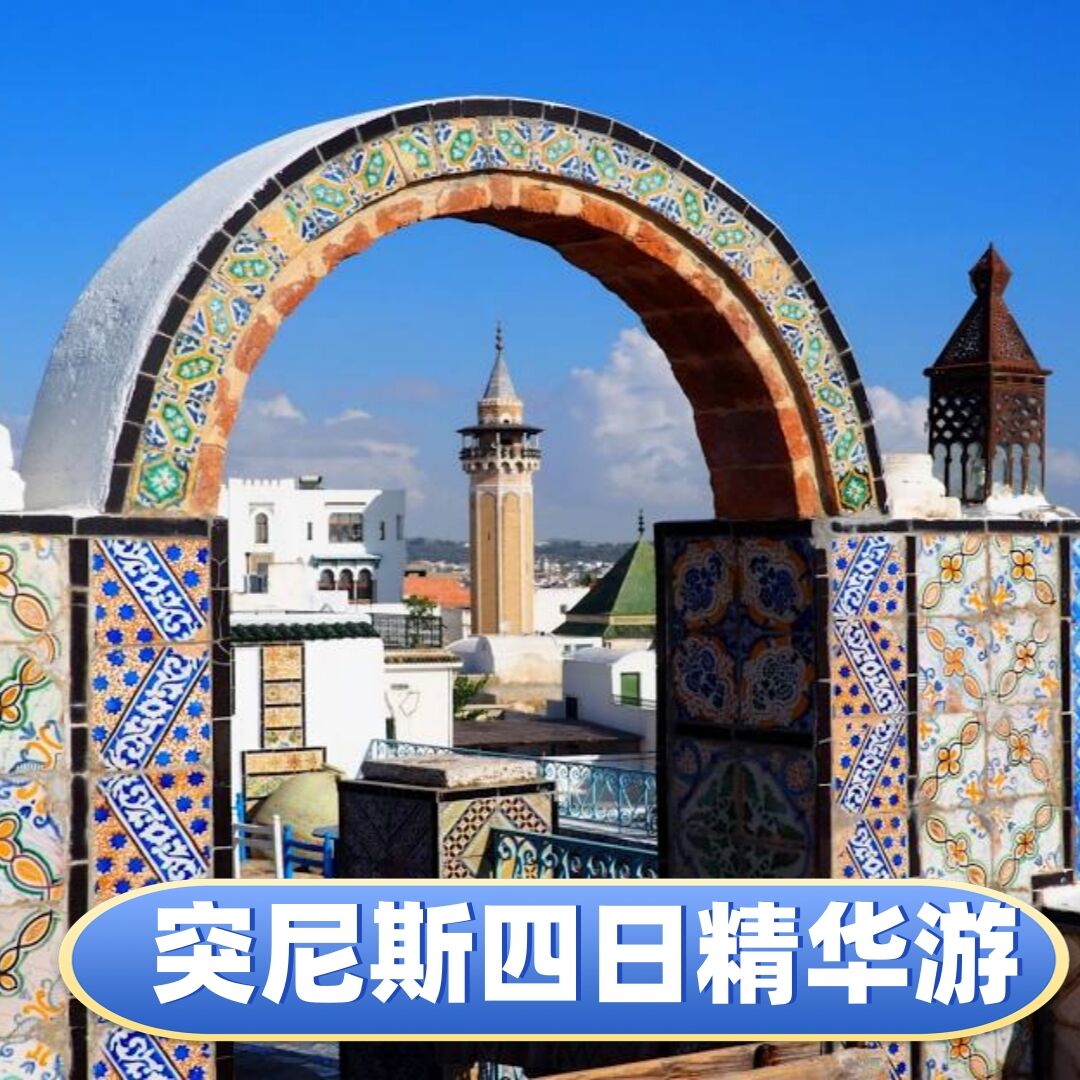 突尼斯四日精华游（阿拉伯老城+迦太基罗马遗迹+地中海海景）