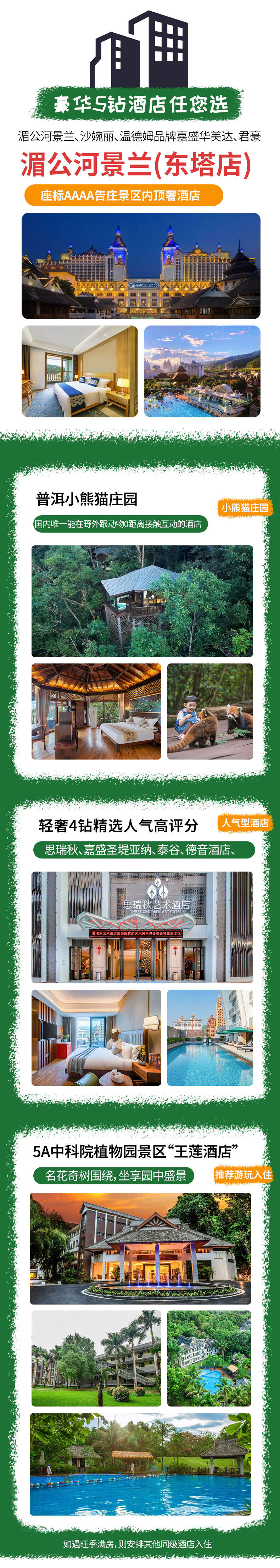 亲子小熊猫庄园云南普洱西双版纳旅游5天4晚当地纯玩私家团旅行 行程图 8