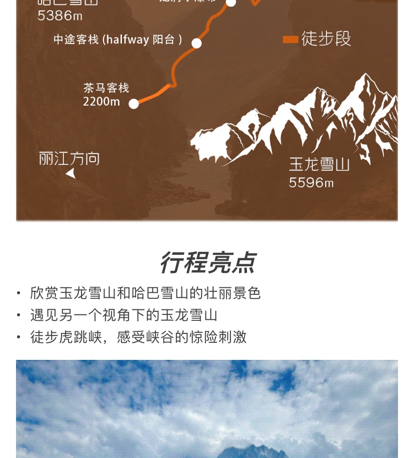 ❣️丽江虎跳峡高路徒步1日游 行程图 6
