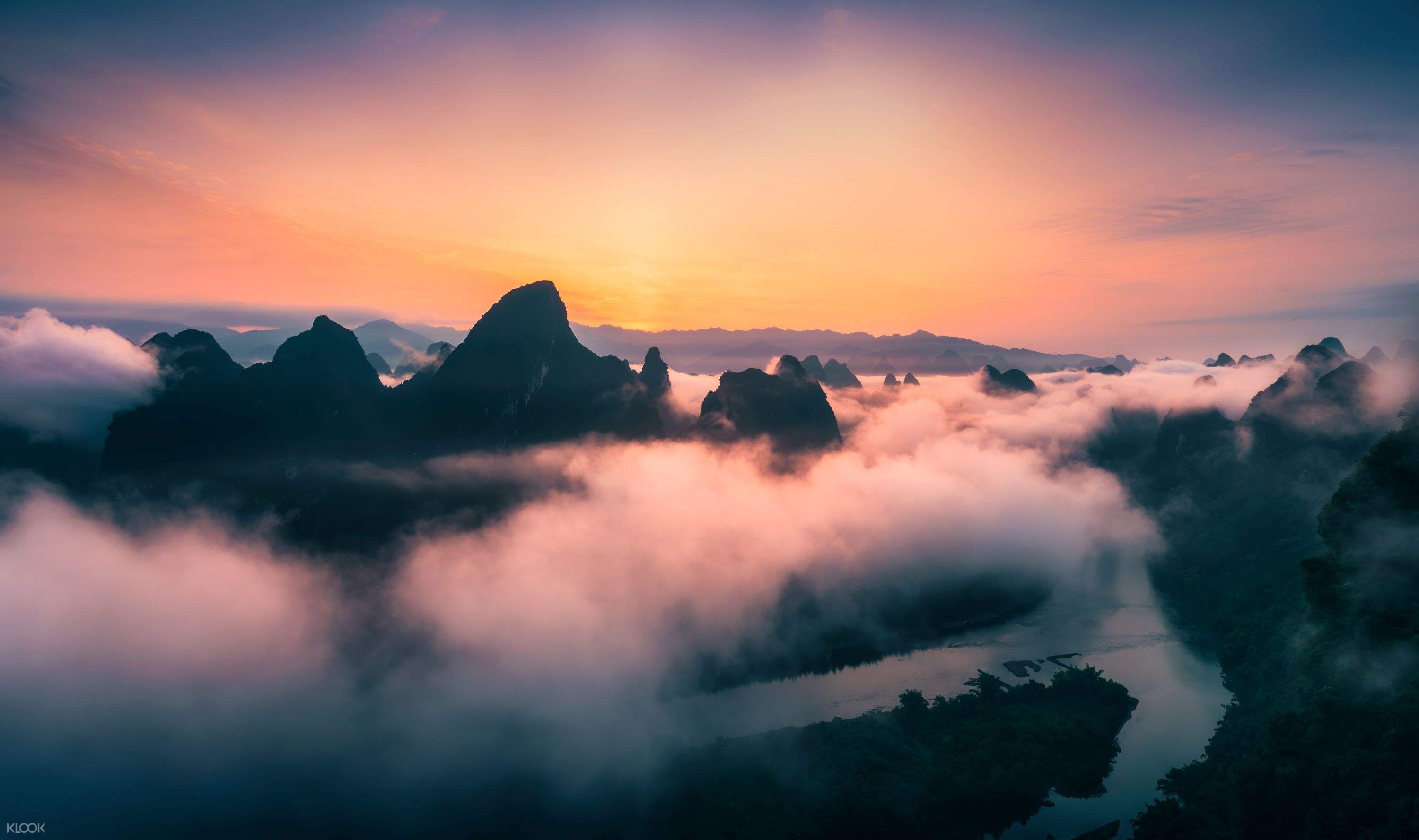 ❣️遇龙河竹筏&相公山&世外桃源 包车一日游 行程图 5