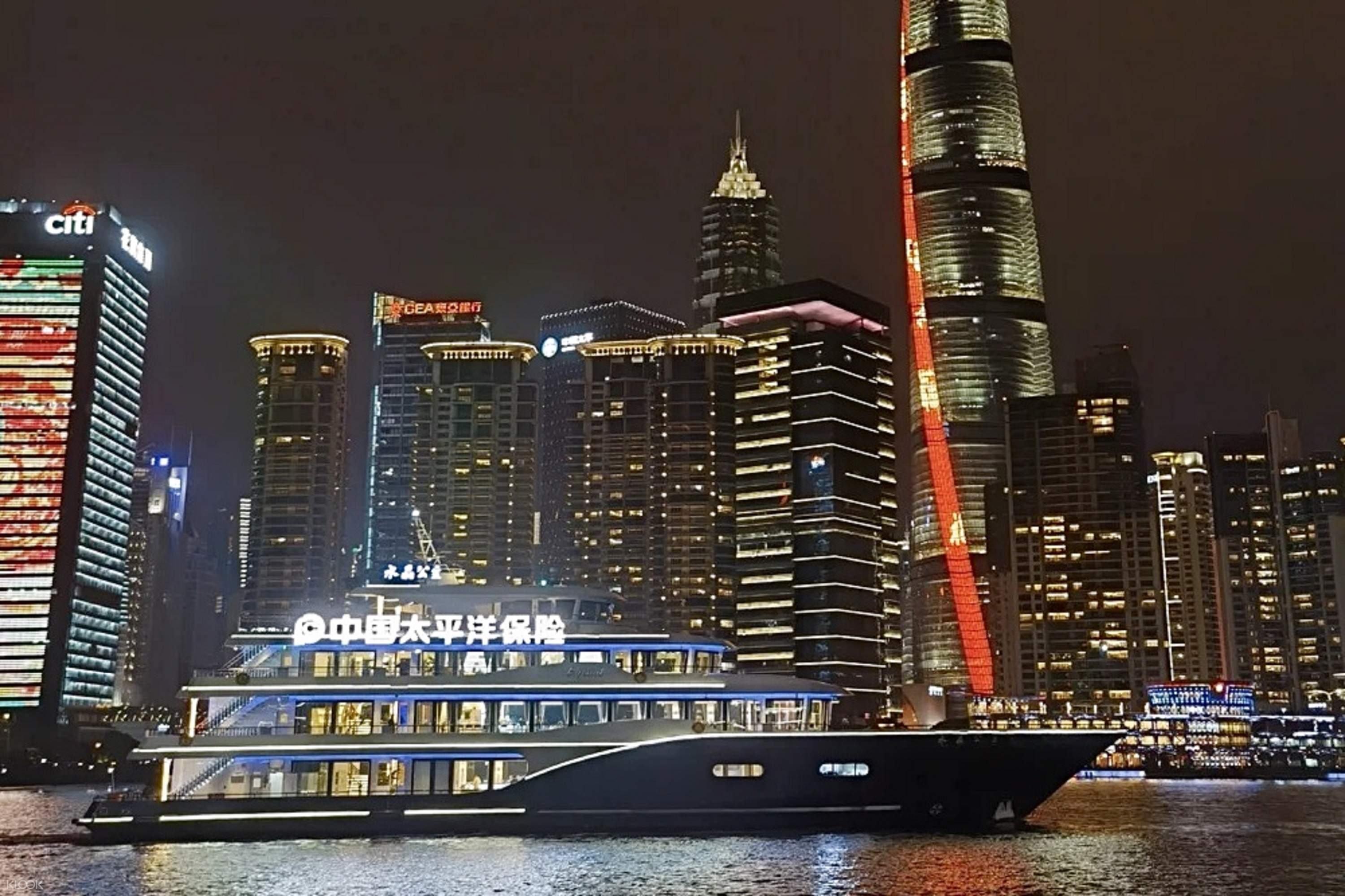 ❣️上海黄浦江夜游船票+自助简餐 行程图 7