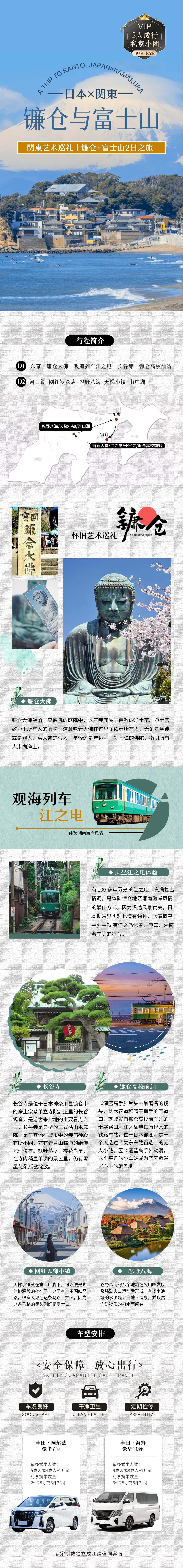 関東艺术巡礼|镰仓+富士山2日之旅 行程图 2