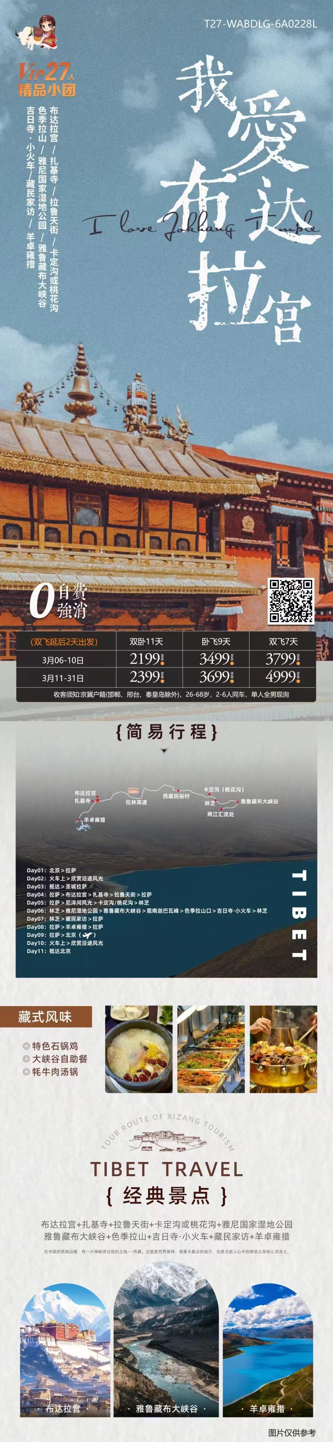 我爱布达拉宫11天 行程图 2