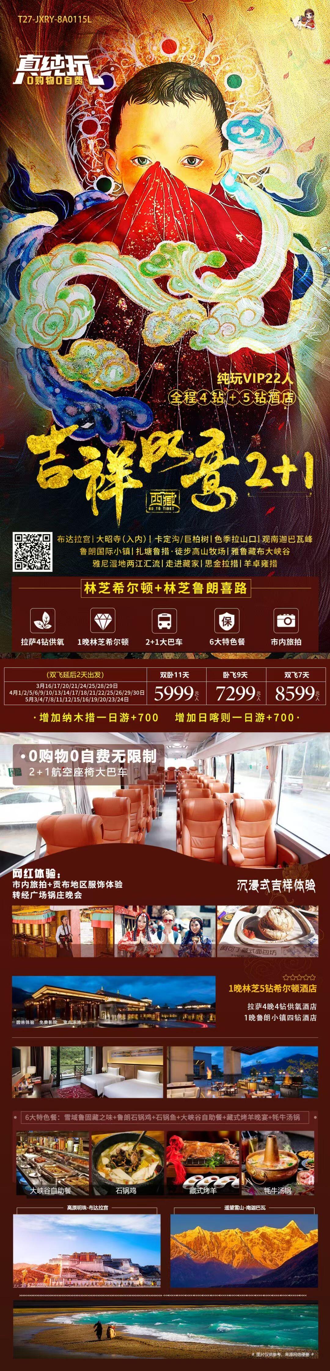 西藏吉祥如意双卧11天 行程图 2