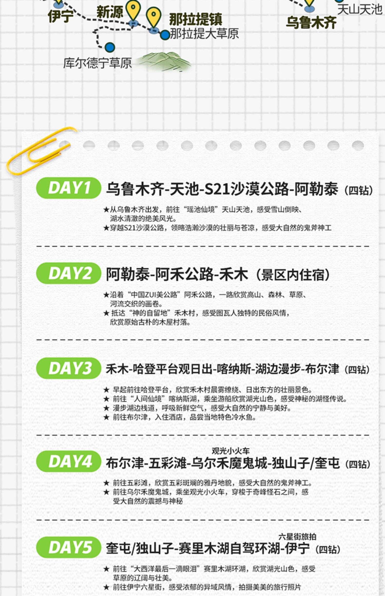 【春促预售】新疆旅游北疆伊犁环线喀纳斯禾木赛湖8日跟团游2-6人 行程图 9