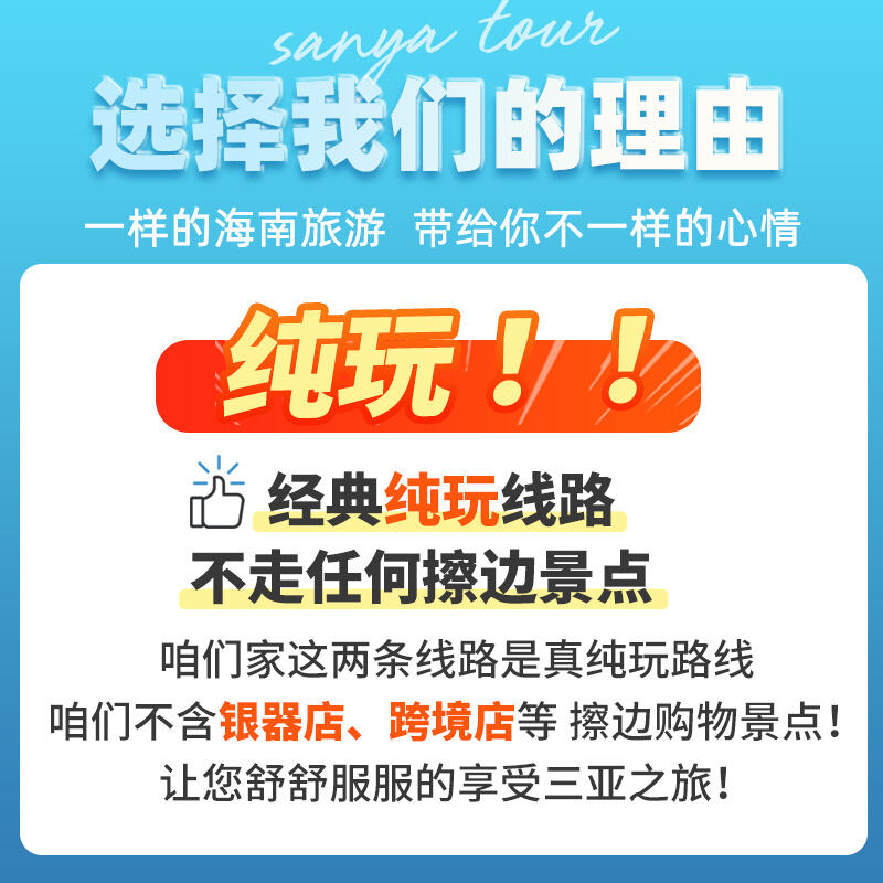 2-12人小团海南三亚旅游5天4晚跟团游亲子纯玩五日游蜈支洲旅行 图 3