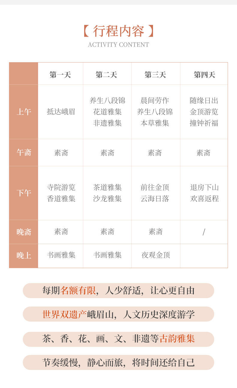 峨眉静旅·明心四日营 行程图 5