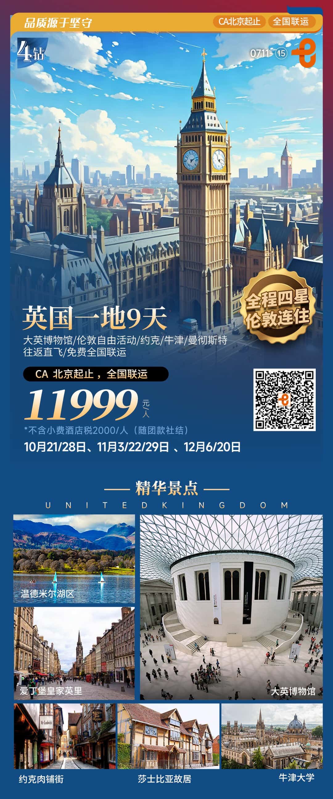英国一地9天 行程图 2