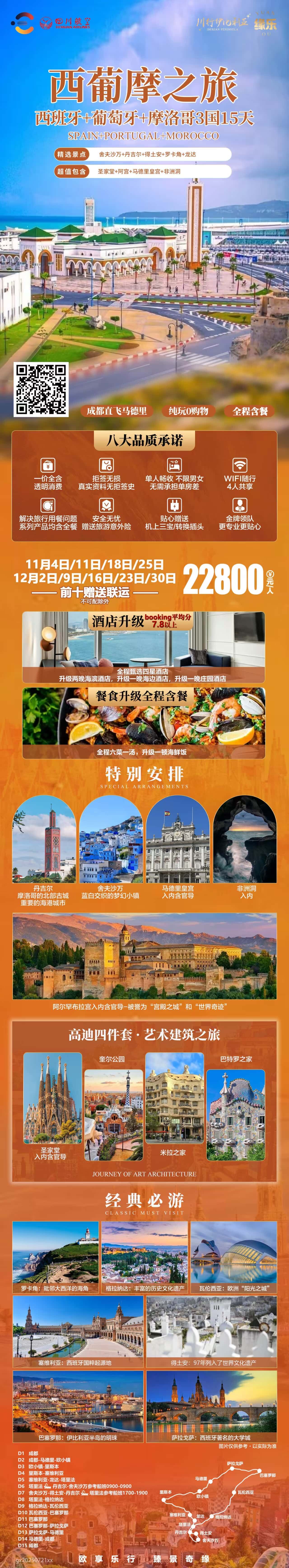 西班牙+葡萄牙+摩洛哥3国15天 行程图 2