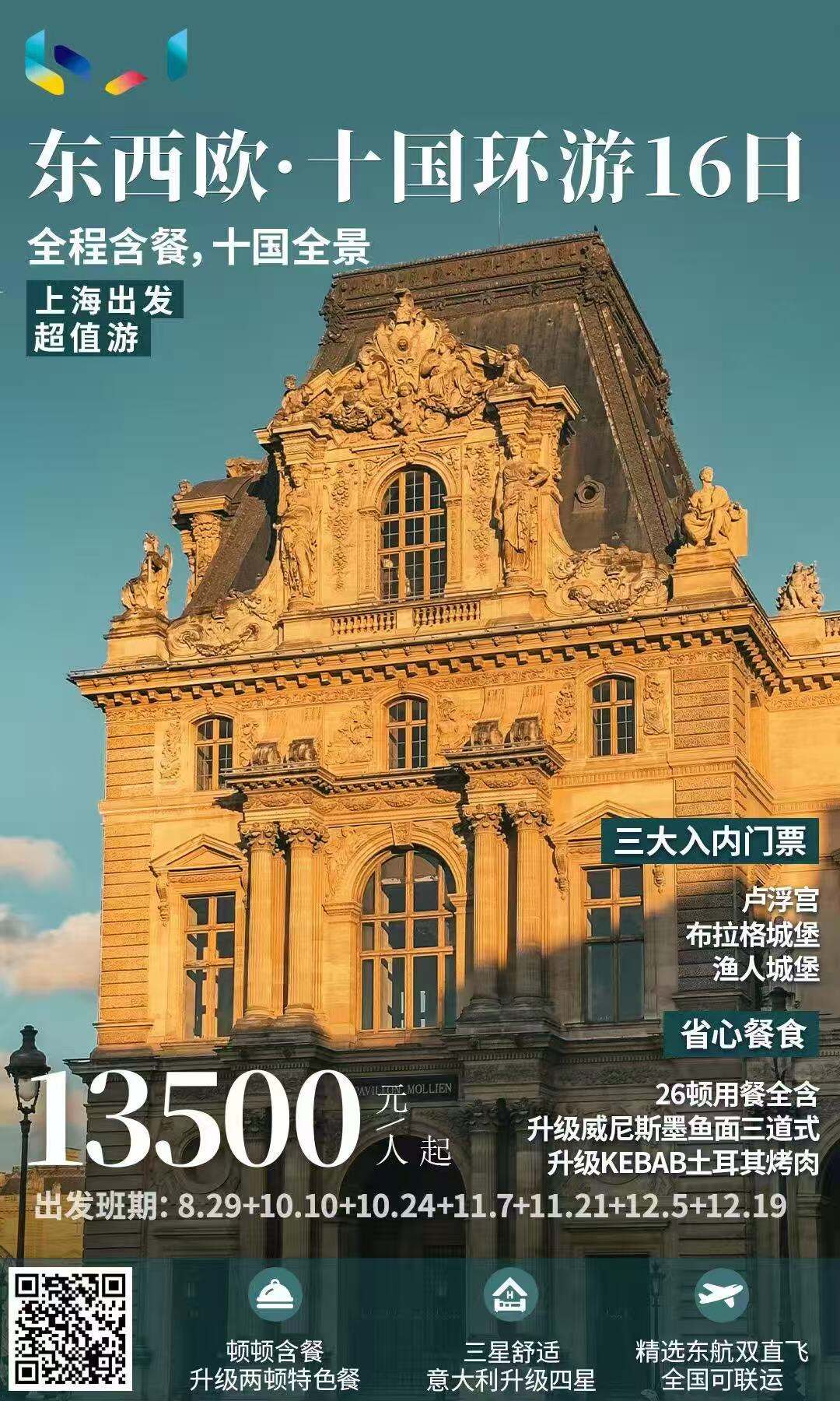 东西欧·国环游16日 行程图 2