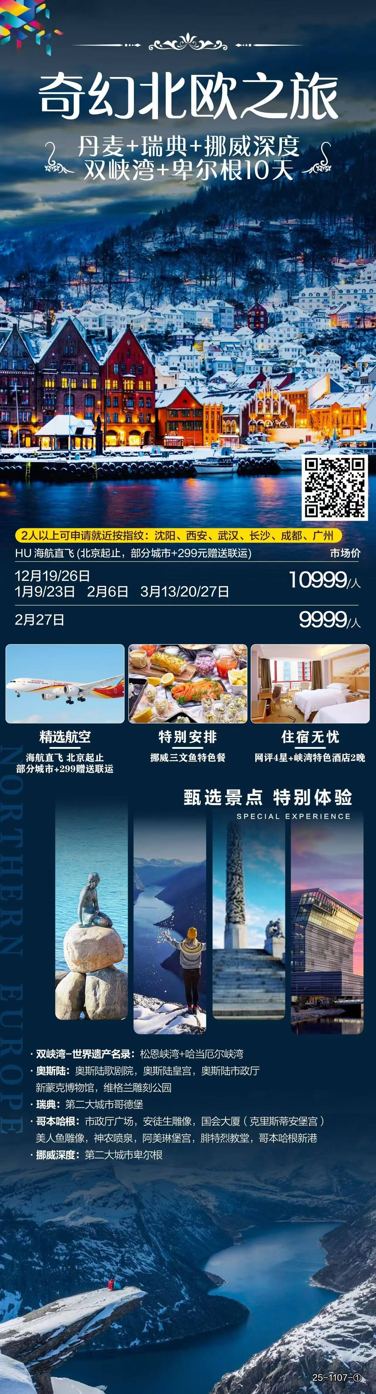 奇幻北欧之旅丹麦+瑞典+挪威深度双峡湾+卑尔根10天 行程图 2