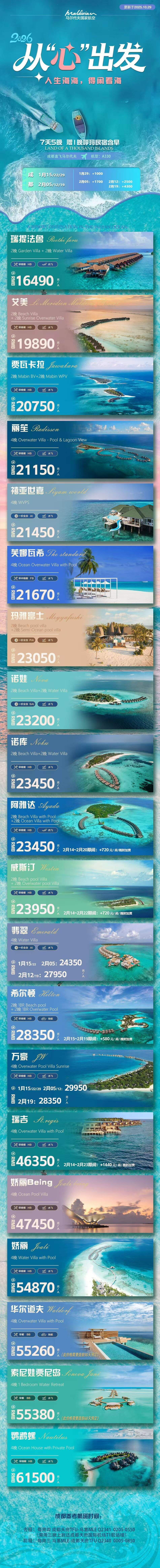 马尔代夫7天5晚 赠I晚呼玛民宿含早 行程图 2