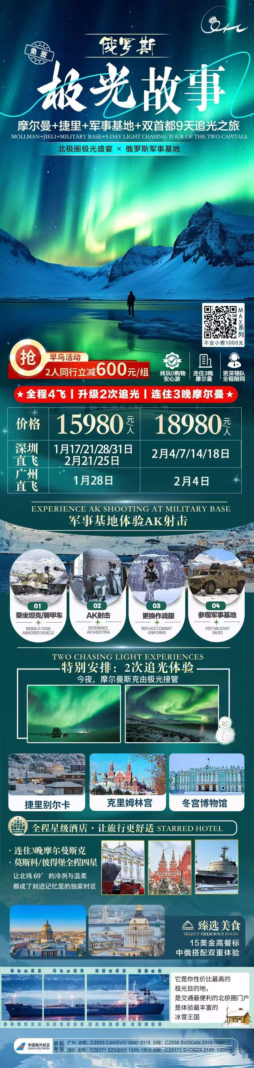 摩尔曼+捷里+军事基地+双首都9天追光之旅 行程图 2