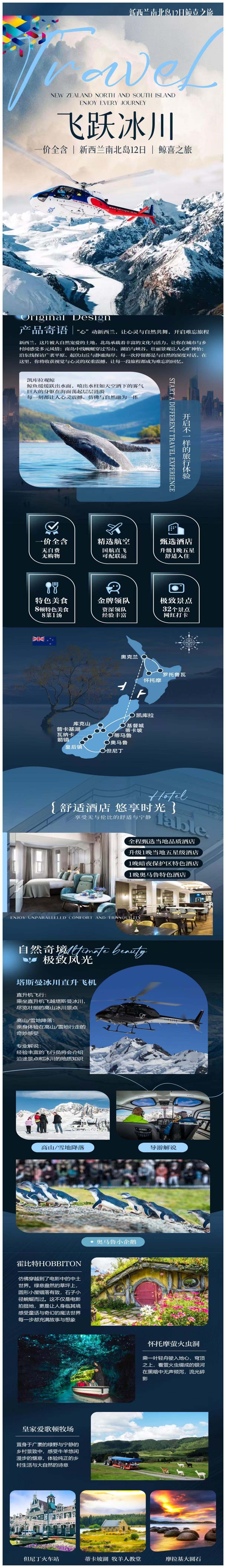 飞跃冰川 一价全含|新西兰南北岛11/12日|鲸喜之旅 行程图 4