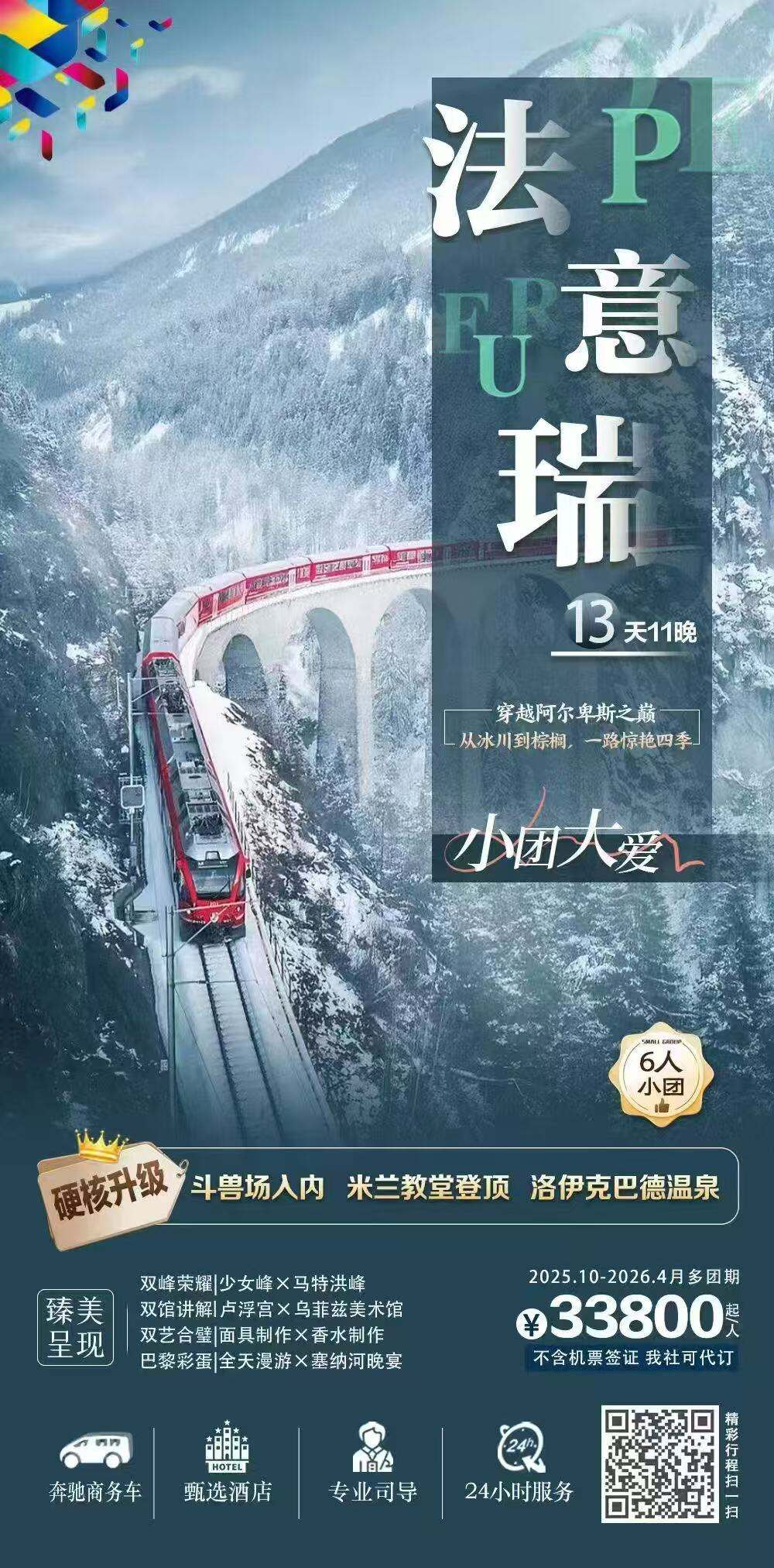 法意瑞13天11晚 行程图 2