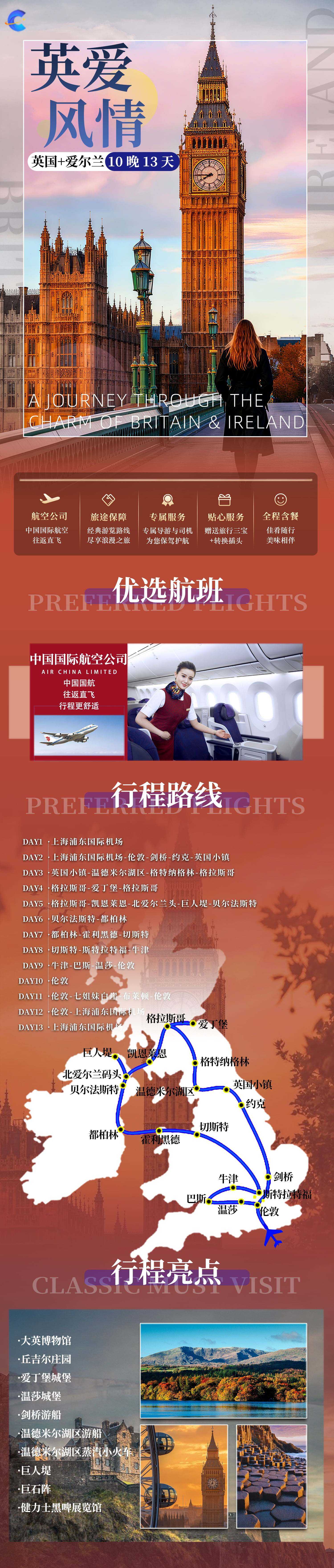 英国+爱尔兰10晚13天 行程图 3