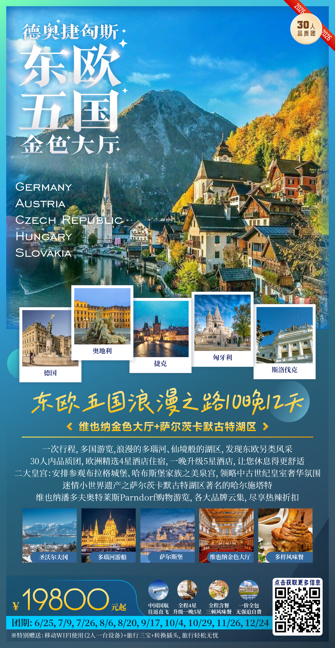 东欧五国浪漫之路 10晚12天 行程图 2
