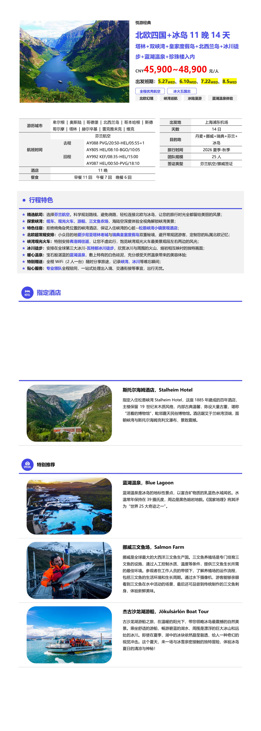 北欧四国+冰岛+塔林 11 晚 14 天 行程图 3