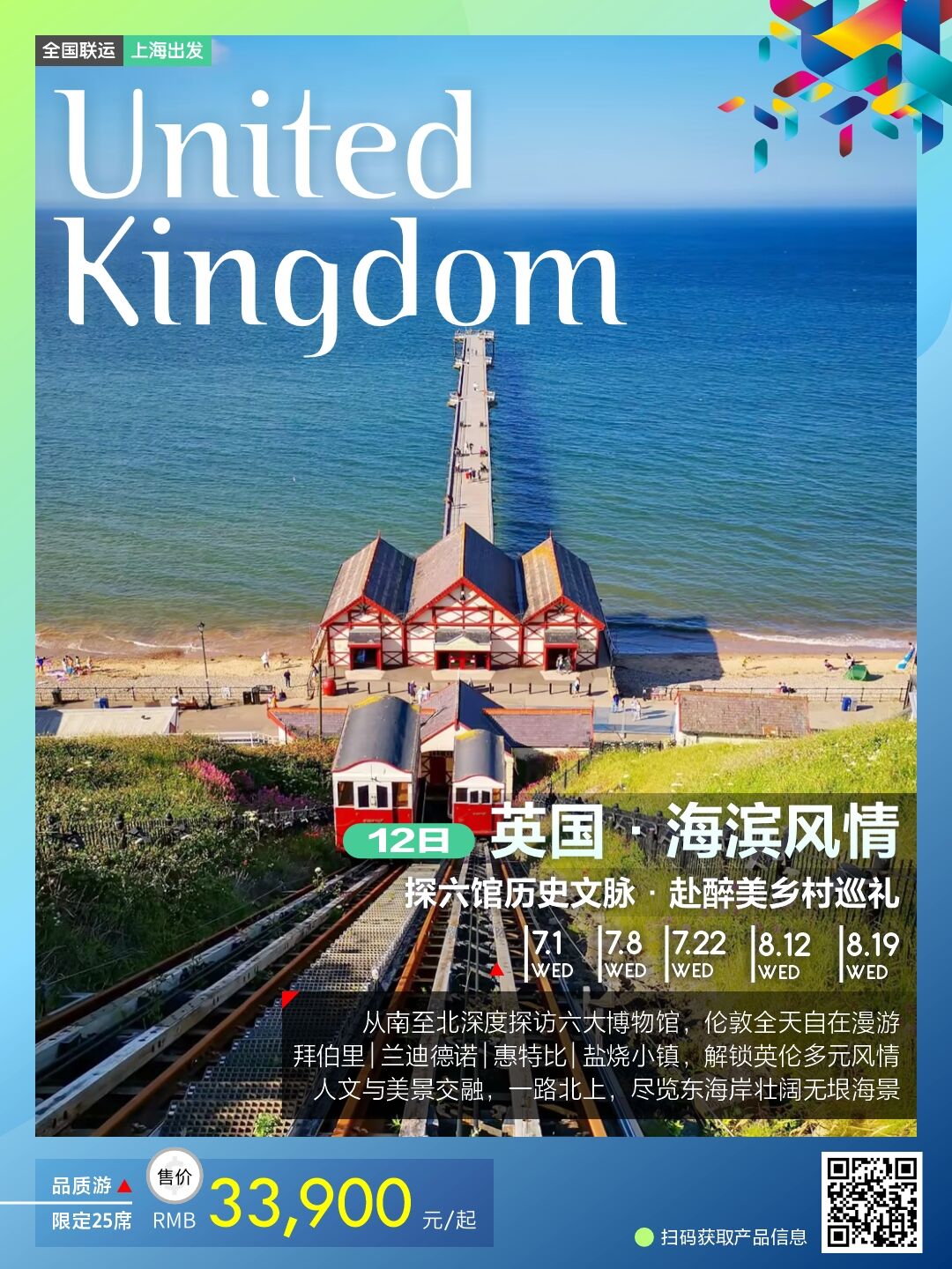 英国海滨风情12日 行程图 2