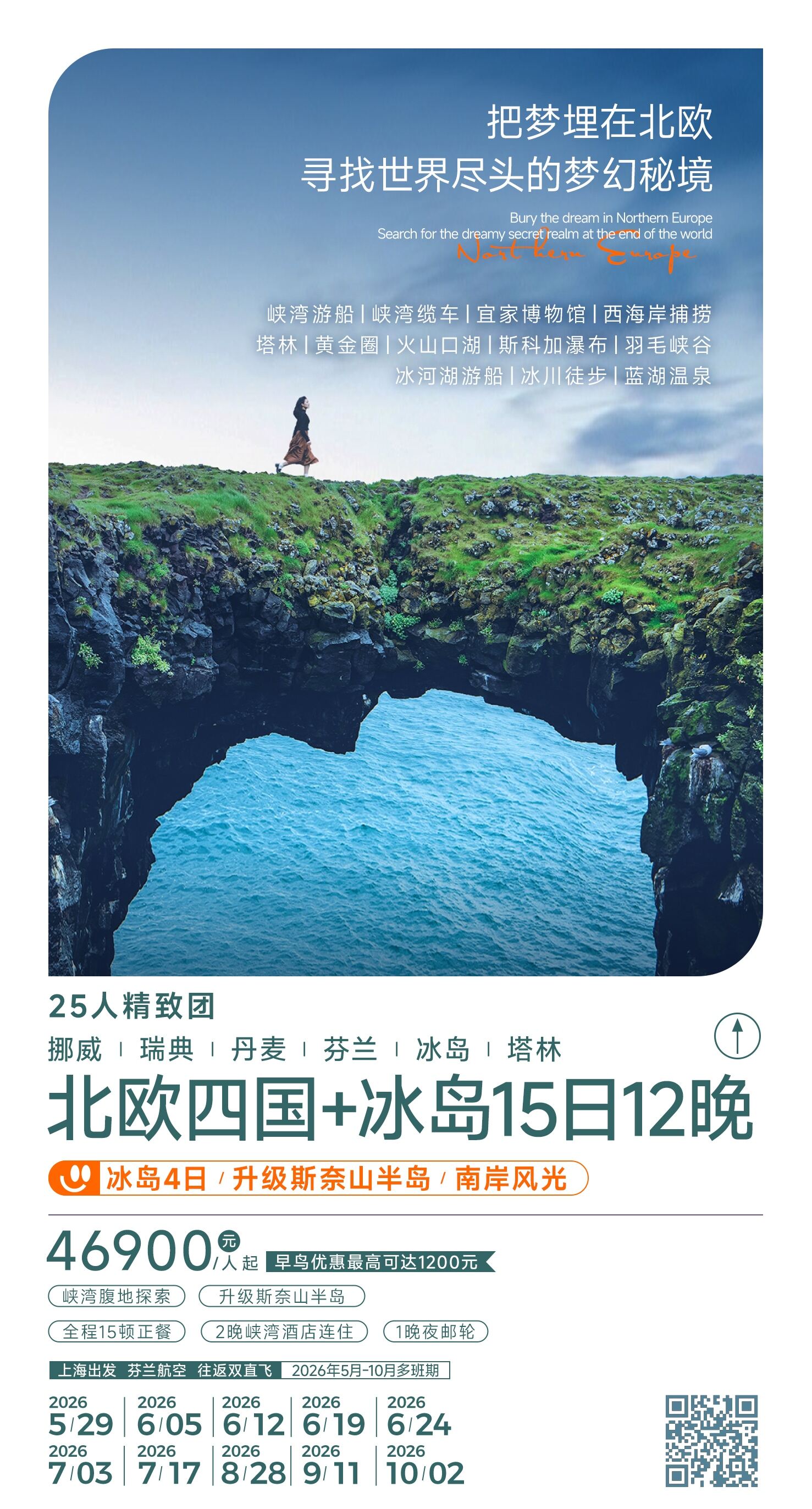 北欧四国+冰岛15日12晚 行程图 2