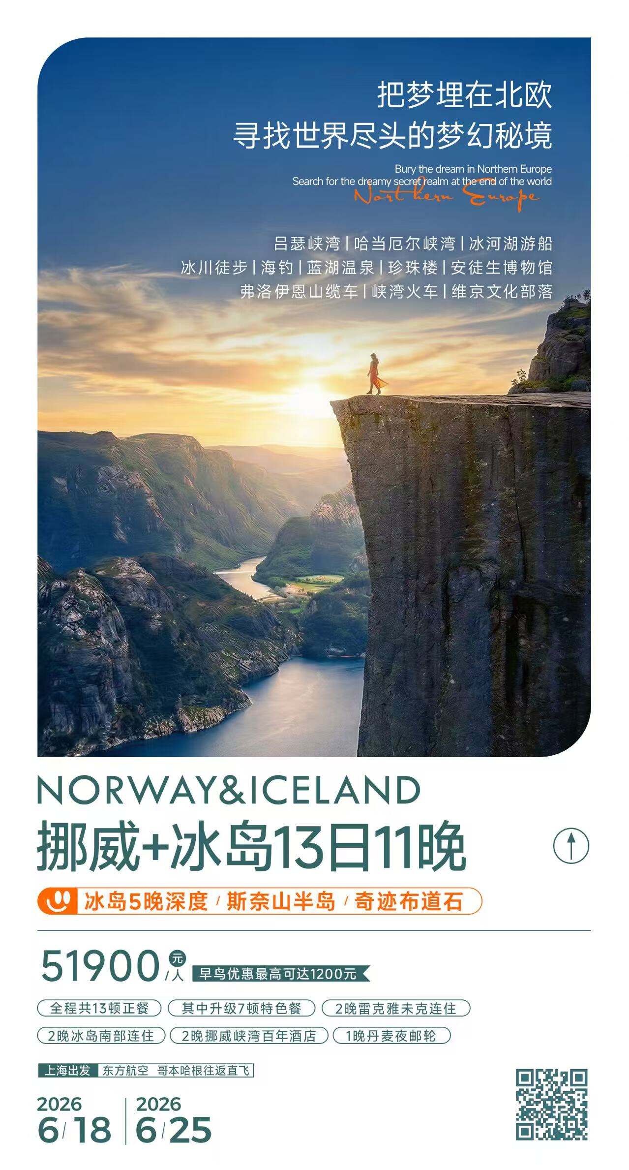 挪威+冰岛13日11晚 冰岛5晚深度/斯奈山半岛/奇迹布道石 行程图 2