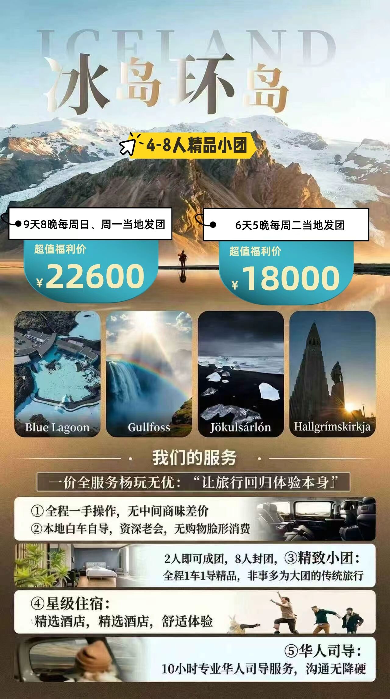 冰岛夏季环岛 4-8人精品中文小团 8晚9天/5晚6天 LM 行程图 2