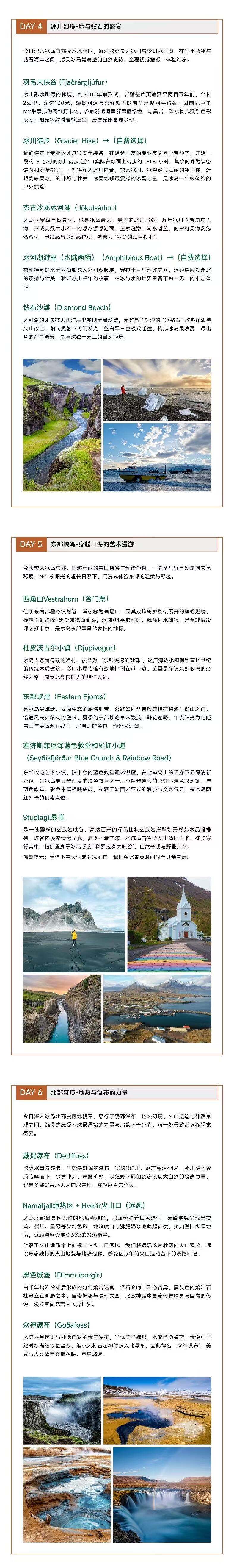 冰岛夏季环岛 4-8人精品中文小团 8晚9天/5晚6天 LM 行程图 5