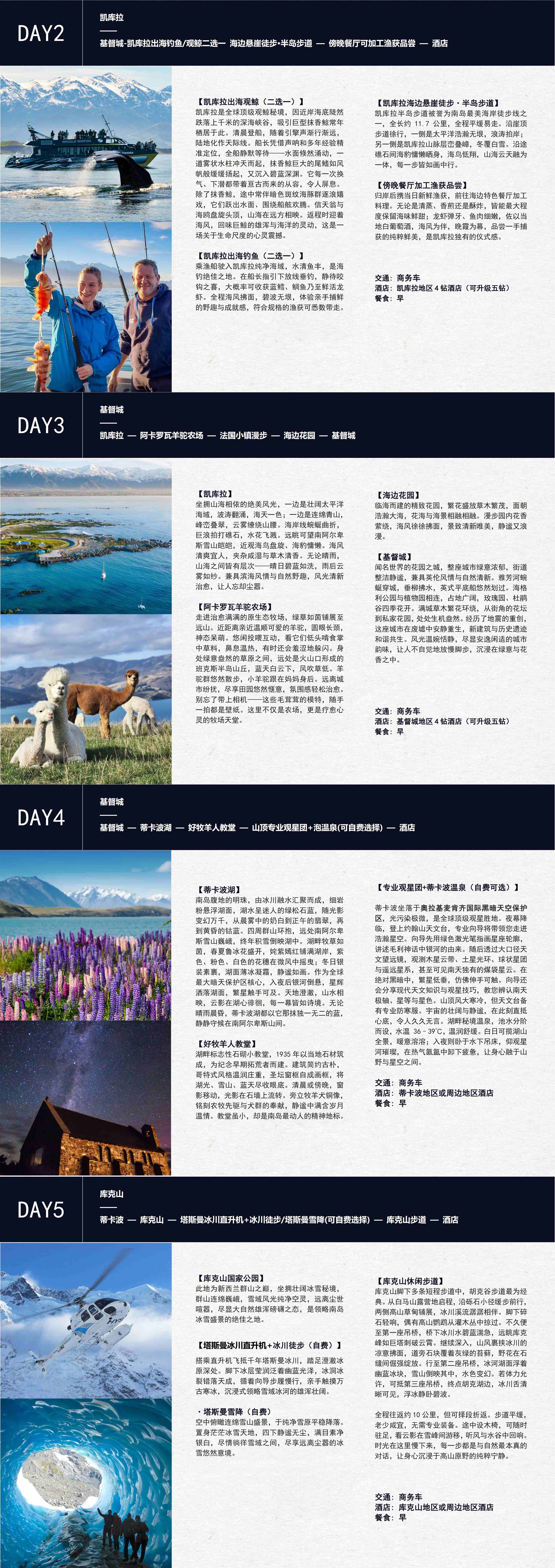 新西兰南岛 南境星途|赴一场冰川与银河的10日约会 行程图 4