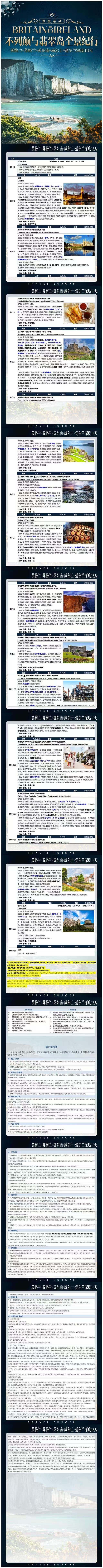 不列颠与翡翠岛全景纪行 英格兰+苏格兰+英东南+威尔士+爱尔兰深度16天 行程图 4