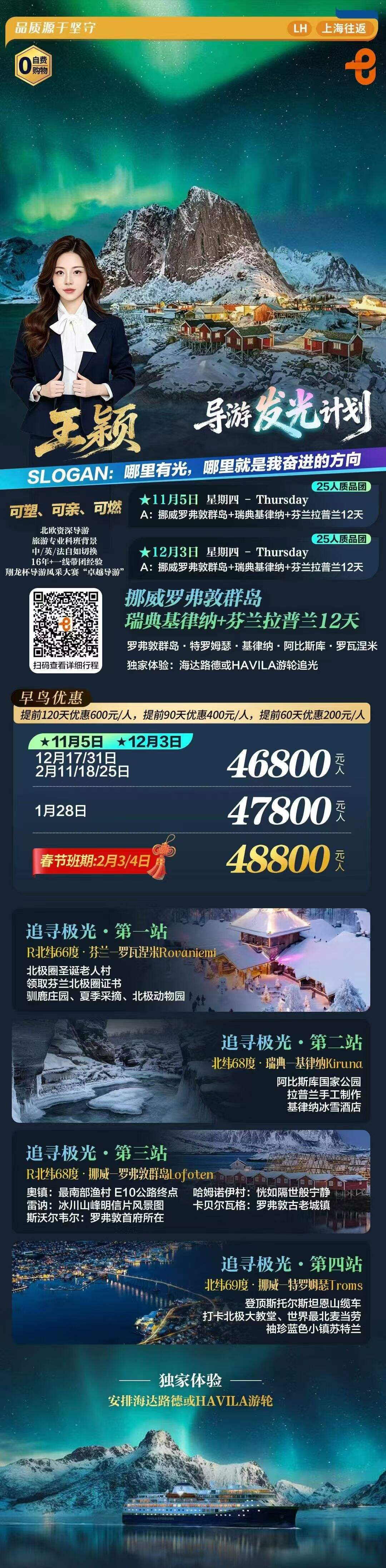 挪威罗弗敦群岛+瑞典基律纳+芬兰拉普兰12天 行程图 2