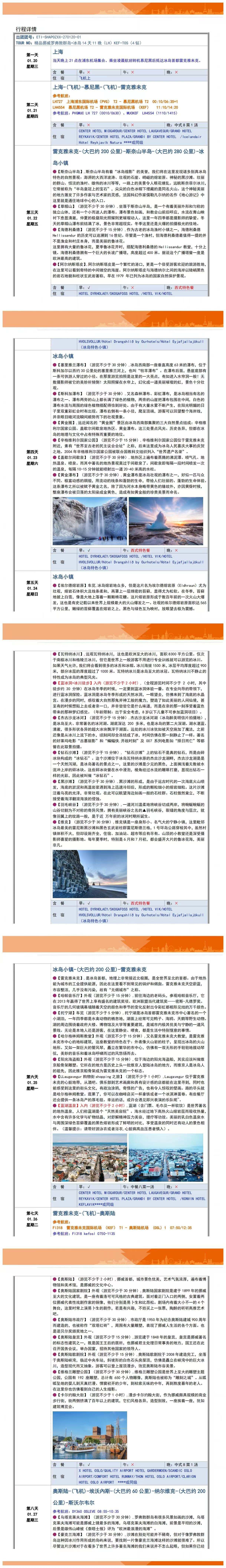 挪威罗弗敦群岛+冰岛13/14天 挪威罗弗敦群岛·冰岛斯奈山半岛·蓝冰洞·游轮追光 行程图 4