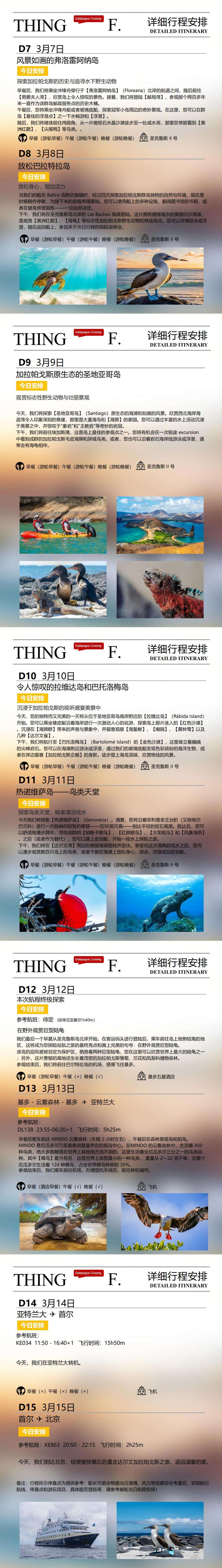 加拉帕戈斯 深度探索15天 达尔文:赤道上的孤本,一部读不完的自然史诗 行程图 6