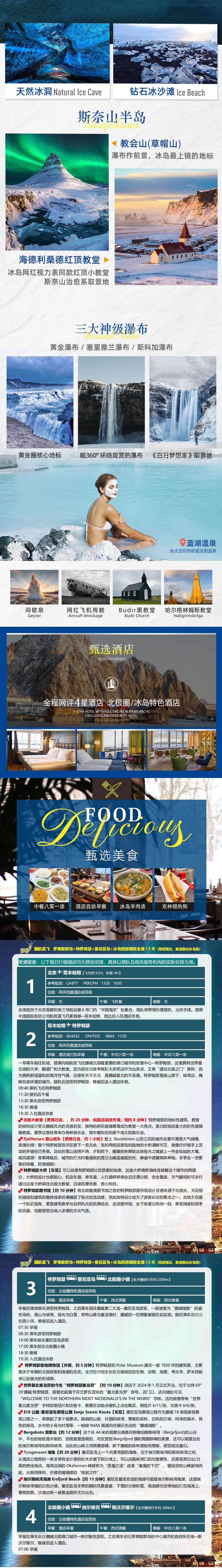 罗佛敦群岛+特罗姆瑟 塞尼亚岛+冰岛西南全境13天 行程图 4